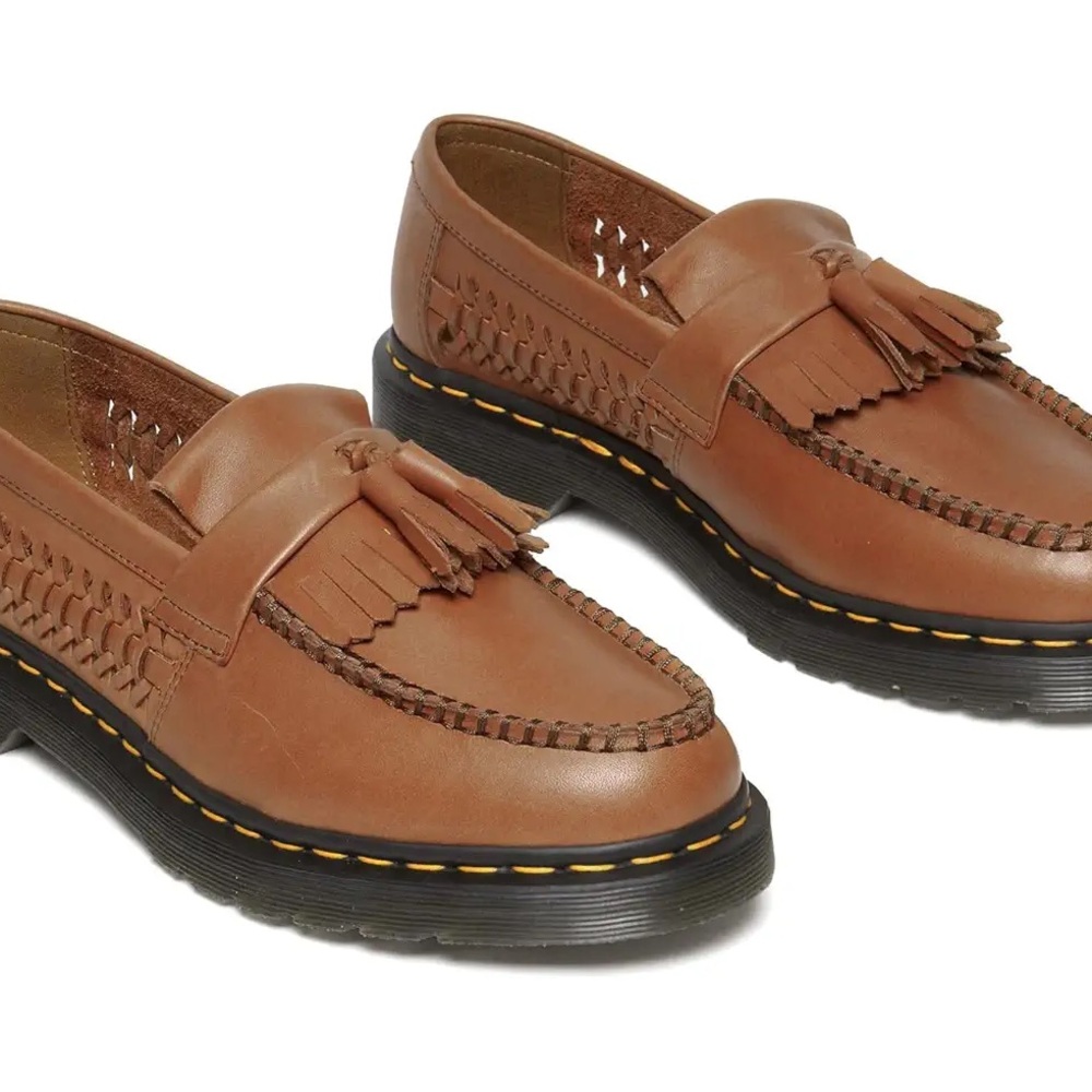 Dr. Martens Brown Leather Tassel Loafers